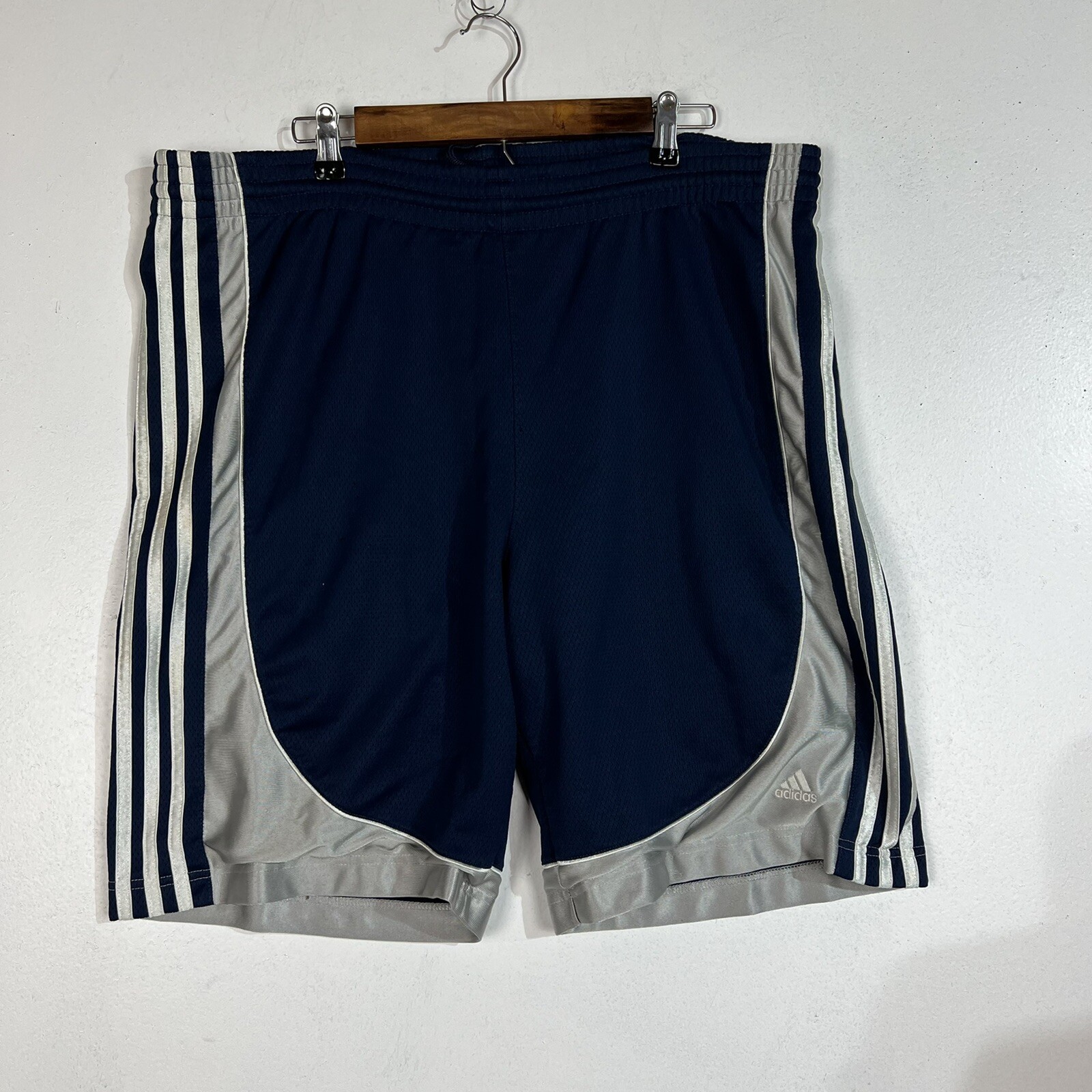 Adidas Mens Basketball Shorts Medium Blue Drawstring … Gem