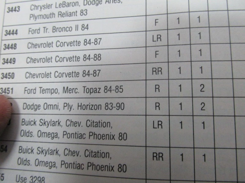 Cable de freno de estacionamiento trasero Ford Tempo Mercury Topaz 1984 1985 3541 Foto 2 de 2