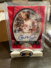 2018 TOPPS TRIBUTE MILESTONES AUTO RED VERSION CAL RIPKEN JR AUTOGRAPH SP 10/10