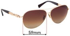 SFx Replacement Sunglass Lenses fits Coach HC 7048 L107 - 59mm Wide