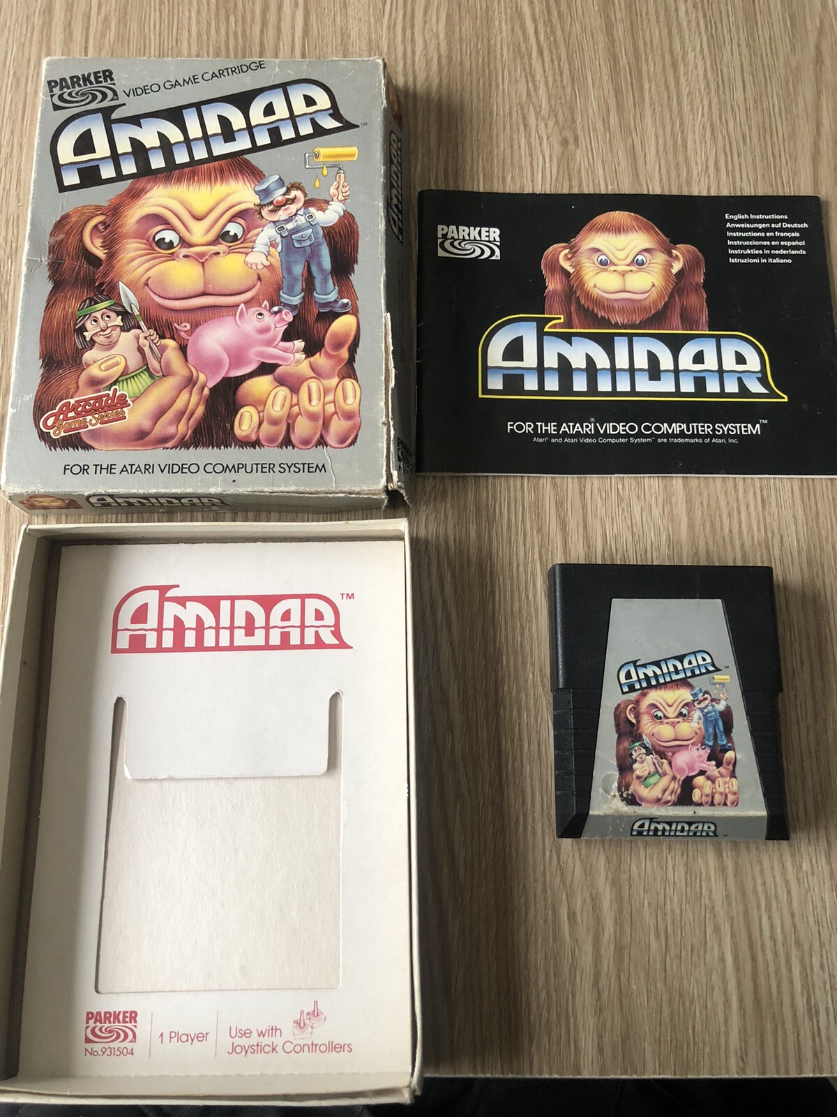 AMIDAR ATARI VCS 2600 PAL COMPLET FRANCAIS RARE