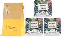 3 PC L'Occitane HERBAE PAR Perfumed Soap 3 X 3.5 OZ SEALED