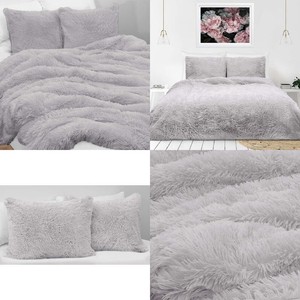 Mobel Wohnen 3 Pc Ivory White Luxury Reversible Faux Fur Sherpa