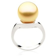 13mm Large pearl ring Pacific Pearls® AAA Australian South Sea Golden Pearl Ring