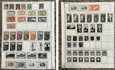 1885-1950 REUNION MINT USED STAMPS LOT ON ALBUM PAGE INDIAN OCEAN, SON CANCELS