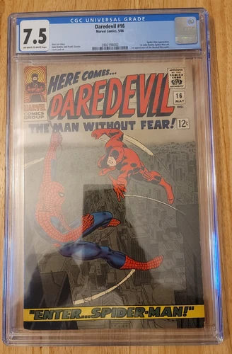 Daredevil #16 CGC 7.5 - 1st Romita Sr. Spider-Man 🔑🕷️Great Shape. 