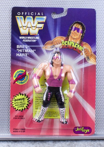 WWF Bret Hitman Hart Bend ems Hit Man JusToys 1994...