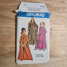Vintage 1969 Simplicity 8354 Floor Length Caftan Robe Housecoat Pattern Uncut FF