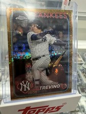 Jose Trevino Topps Chrome Mini Gold Diamond USC99 Yankees 20/50