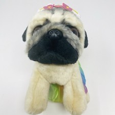 GUND Doug the Pug Plush Tutu Doug Stuffed Animal Flowers Rainbow Tutu 6055644