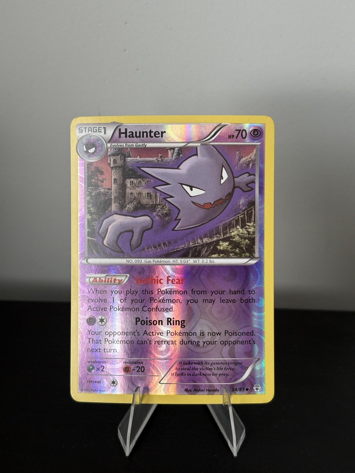 Haunter Generations #34 (2016) Uncommon Reverse Holo Pokemon