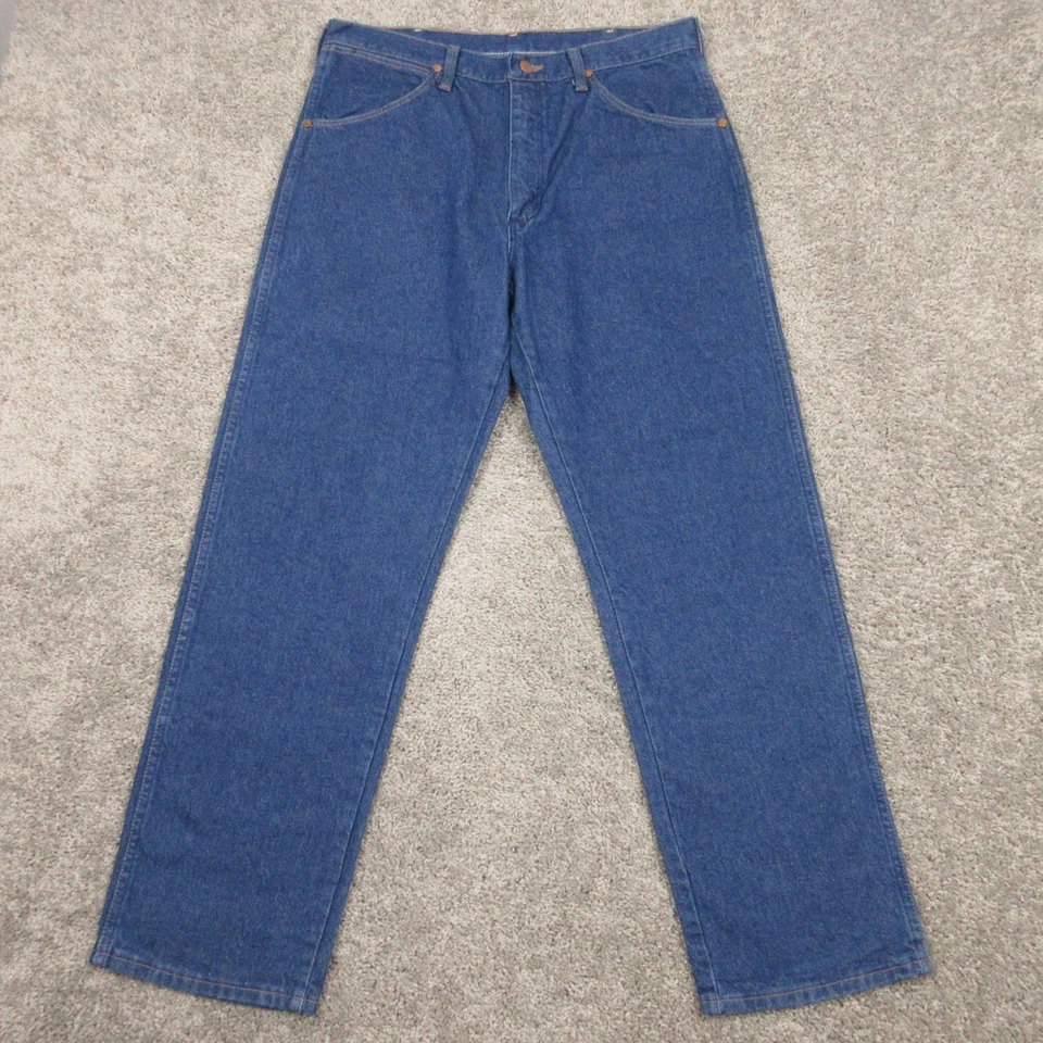 Pantalones de mezclilla relajados vintage Wrangler Jeans para hombre 34x30 azul 31 MWZ corte vaquero EE. UU. Foto 2 de 4