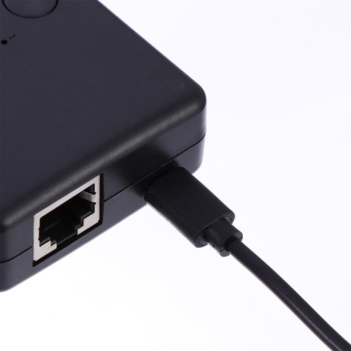 Netzwerkschalter Büro Reisen Dual Ethernet Splitter Netzwerk-Splitter - Bild 4 von 12