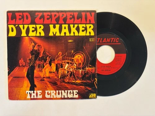 Led Zeppelin D'yer Mak'er 45rpm 7" vinyl single - record & picture sleeve France