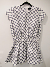 Oscar de la Renta White and Gray Girls Party Wedding Dress Spotted Size 8Y