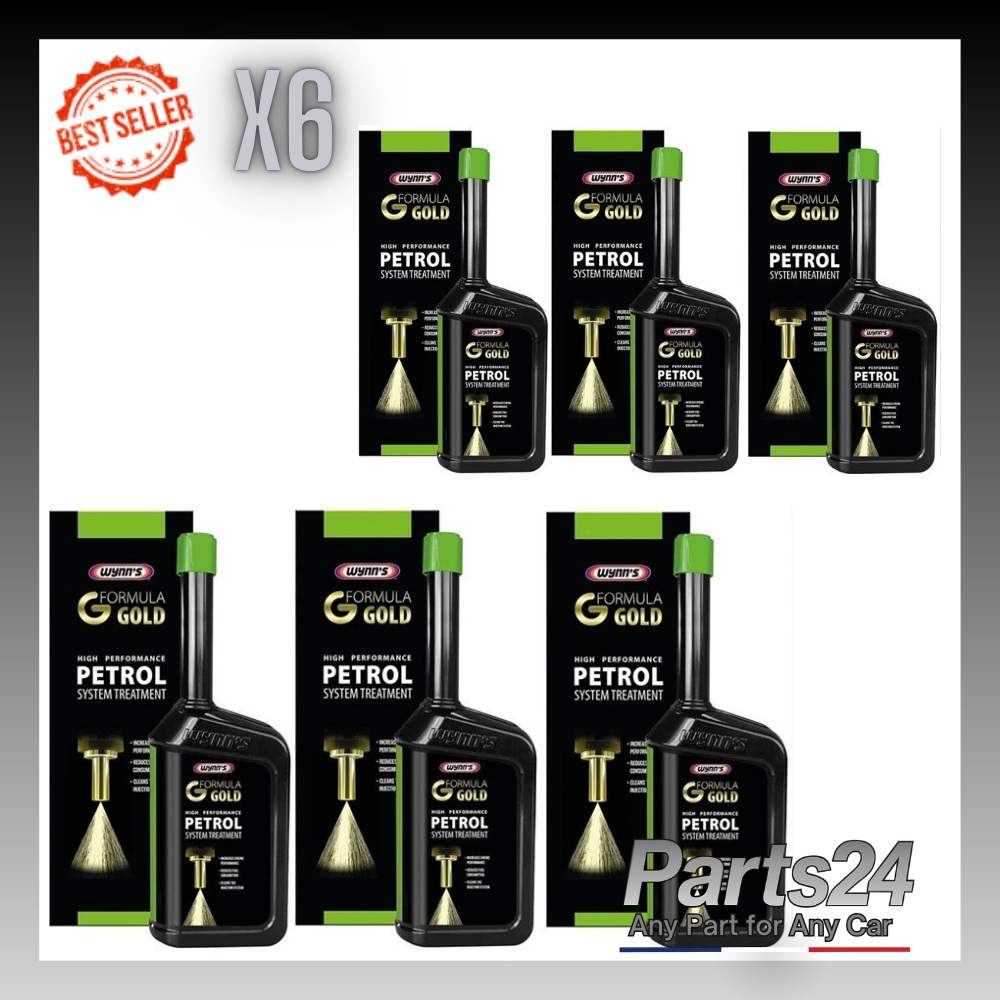6 x Wynns 500ml Formula Gold Petrol Fuel System Treatment