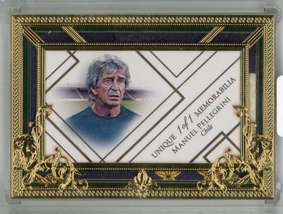 Manuel Pellegrini 2024 Futera Unique Gold Plated Framed Memorabilia 1/1