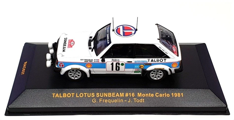 Modelos Ixo escala 1/43 RAC037 - Talbot Lotus Sunbeam - #16 Monte Carlo 1981 Foto 4 de 4