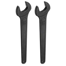 2pcs Single Open Ended Spanner Wrenches, 32mm for Auto Repair, Black