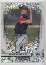 2020 Bowman Sterling Rookies Speckle Refractor 5/99 James Karinchak #BSR-61 nv3