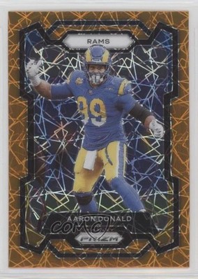 2023 Panini Prizm Lazer Prizm Aaron Donald #162 12v1