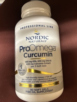 Nordic Naturals Professional Line ProOmega Curcumin , 90 Ct