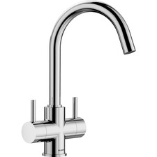 Blanco Camia Dual Lever Kitchen Tap - Chrome 525334
