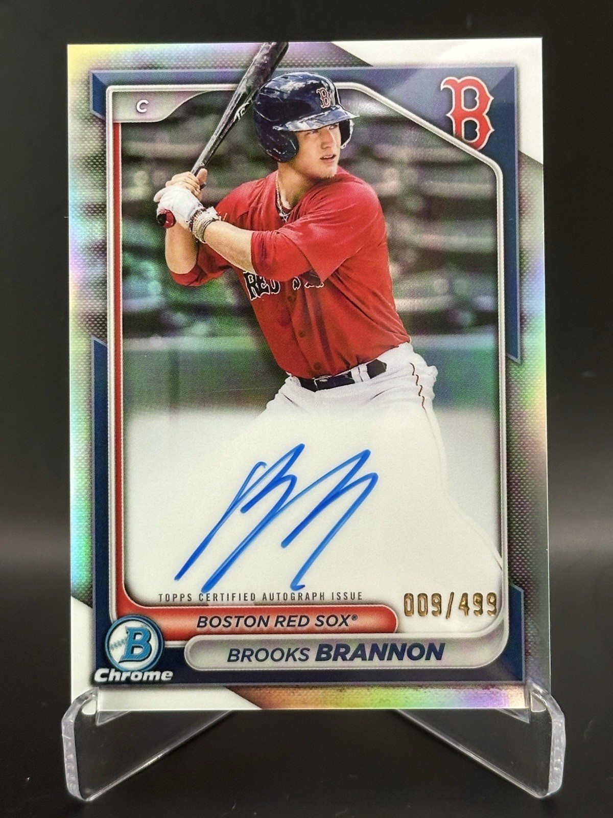 2024 Bowman Chrome Prospect Autographs Brooks Brannon /499 Refractor #CPA-BB