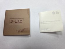 ROYAL MINT 2019 75TH ANNIVERSARY OF D-DAY SILVER PROOF £2 COIN WITH COA