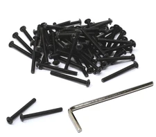 100 Pcs M3 X 30Mm Thread Pitch 0.5 Mm Alloy Steel 10.9 Grade Hex Socket Button H