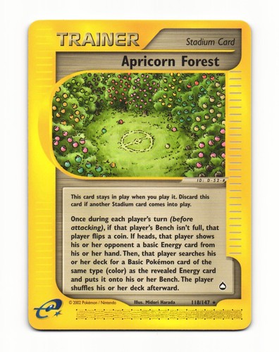 Apricorn Forest 118/147 Rare Aquapolis Pokemon LP