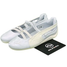 Puma Speedcat Ballet Silver Mist Warm White Satin 404383-03 Women's Size