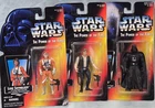 3 KENNER STAR WARS POWER OF THE FORCE LUKE VADER SOLO ACTION FIGURES