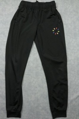 Adidas Pants Youth 13-14Y Large Black Trefoil Joggers Parley Ocean Plastic Track