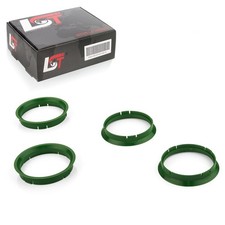 4x Distanz Ringe Zentrierringe Grün Alufelgen Ø 72,5 mm - Ø 67,1 mm für SAAB
