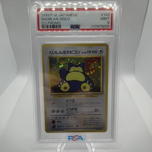1998 Pokemon Snorlax-Holo PSA 9 CD Promo #143