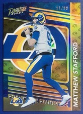 2022 Panini Prestige Xtra Points Franchise Favorites Matthew Stafford GOLD /99