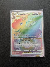 Pokémon TCG Dragonite VSTAR Rainbow Secret Rare Card 081/078 Pokémon Go