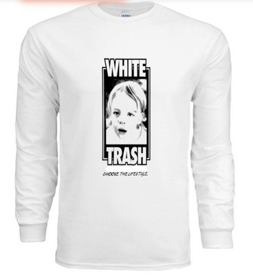White Trash BMX Skateboard Snowboard Long Sleeve Shirt XL L M