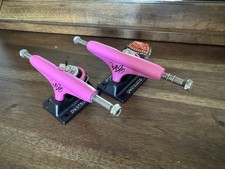 New Bam Margera Pink And Black Destructo Skateboard Trucks Rare