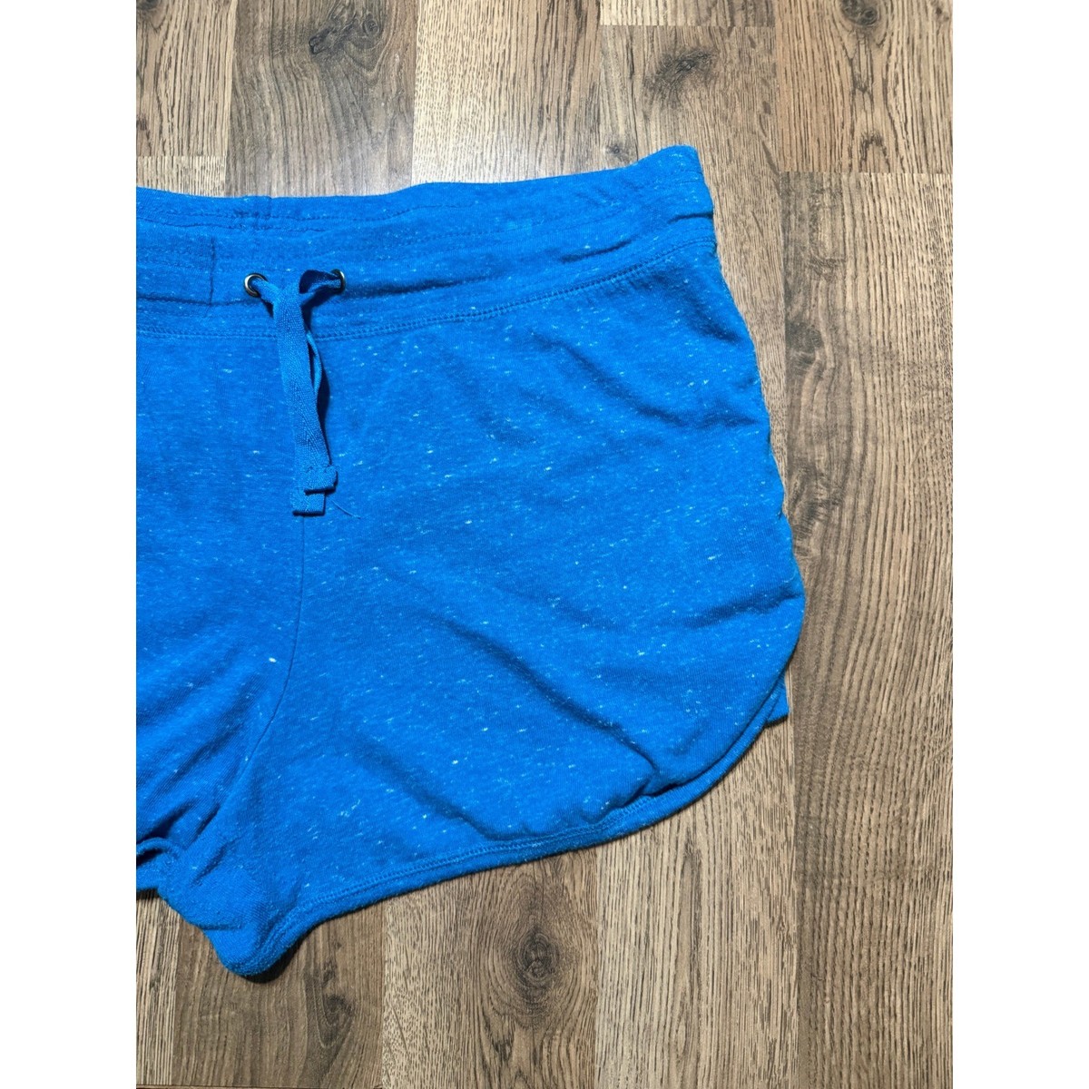 Athletic Works Shorts Womens XL Blue Adult Activewear Drawstring Cotton Blend View 4