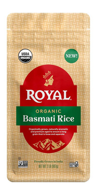 Royal White Basmati Rice - Organic Long Grain Rice, 2 Lb