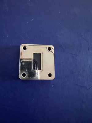 WR62 silver plated waveguide pressure vacuum window natural quartz