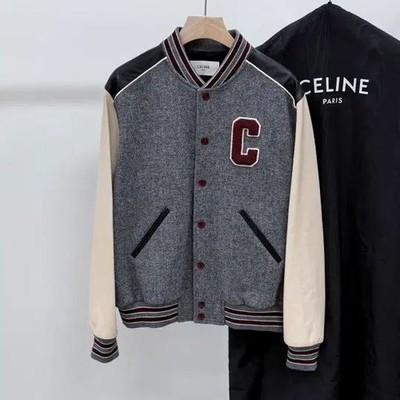 Celine Teddy College Jacke schwarz grau 54 152979636