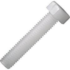 Image of Toolcraft Hexagonal Screw DIN 933 Polyamide M2.5 x 10mm Pack Of 10