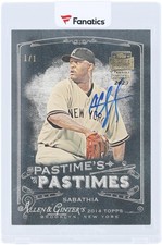 CC Sabathia Yankees Signed 2023 Topps Archives Signature Series #PP-CC #1/1 Card