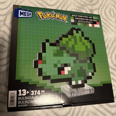 MEGA BLOKS Pokemon Bulbasaur Pixal Art Building Toy Kit - 374 pc NIB New
