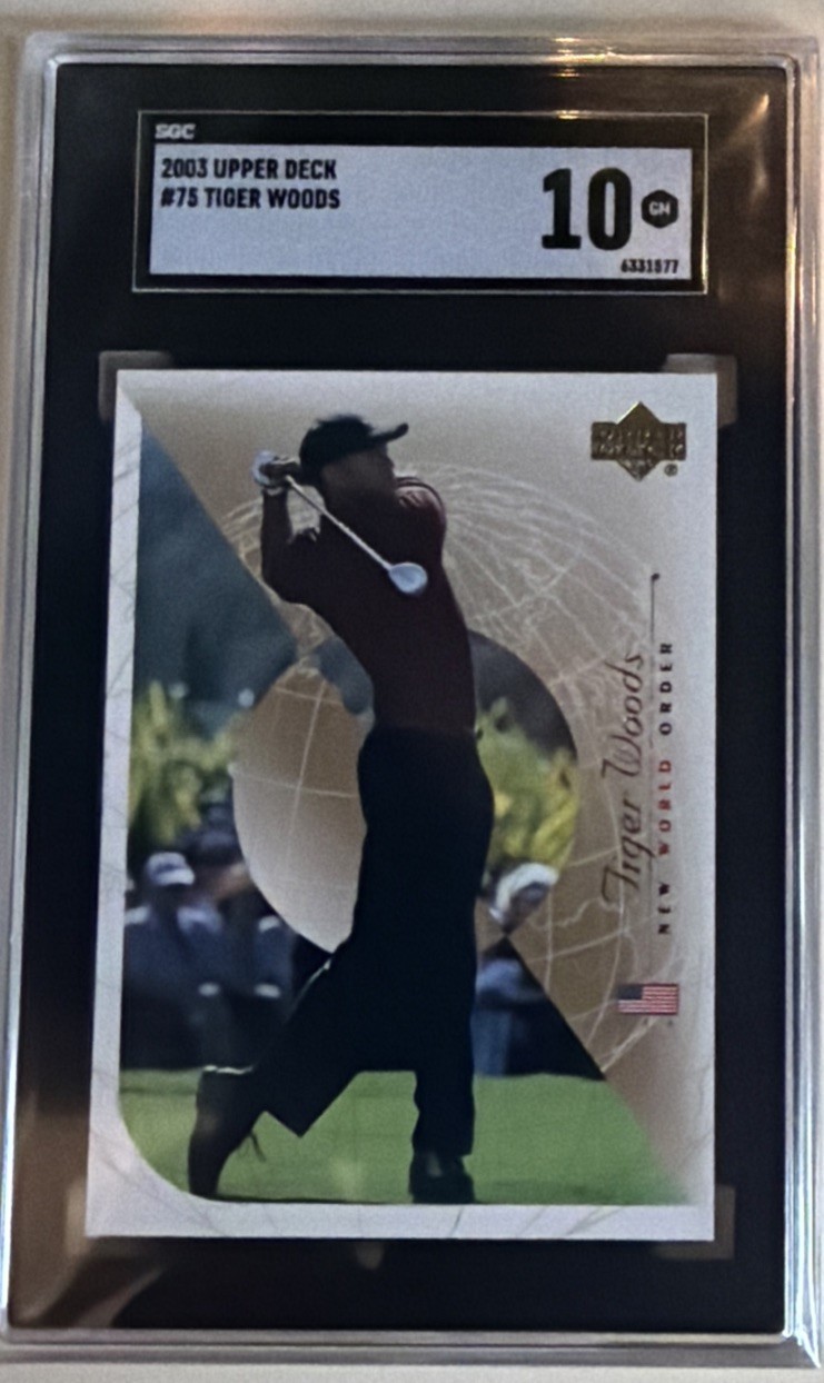 Upper Deck 2003 Golf New World Order Tiger Woods #75 PSA 10 Gem Mint