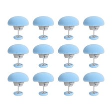 12Pcs Duvet Pin Duvet Clips, Cotton Quilt Cover Pin Clips with Fabric, Sky Blue