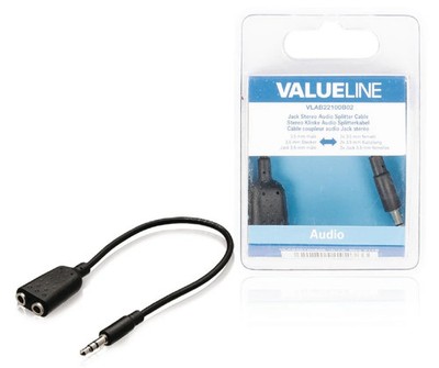 Valueline vlab22100b02 Klinken-Stereo-Audio-Verteilerkabel 3,5 mm